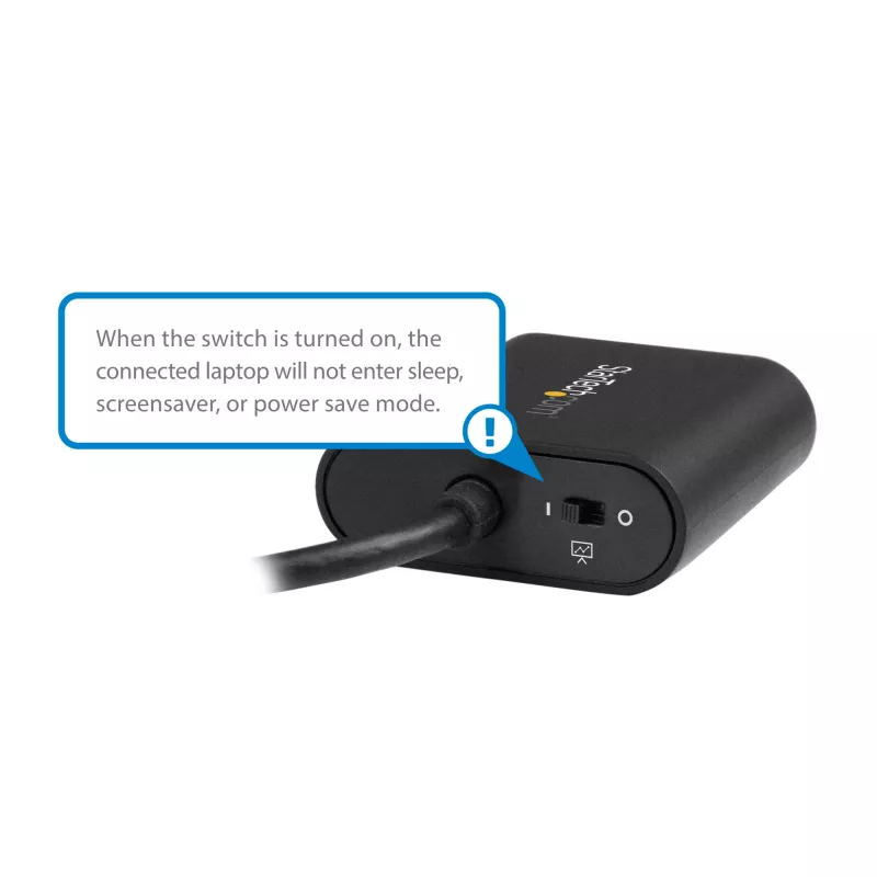 StarTech.com USB-C na VGA Adapter - z przełącznikiem trybu prezentacji - 1920x1200