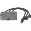 StarTech.com 3-w-1 adapter multiport na HDMI - 4K 60Hz USB-C, HDMI lub Mini DisplayPort na HDMI do sal konferencyjnych - cyfrowy adapter AV do podłączenia monitora/wyświetlacza HDMI