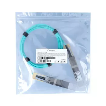 Kabel sieciowy BlueOptics C-DQ8FNM003-H0-M-BO QSFP-DD InfiniBand 3m Aqua