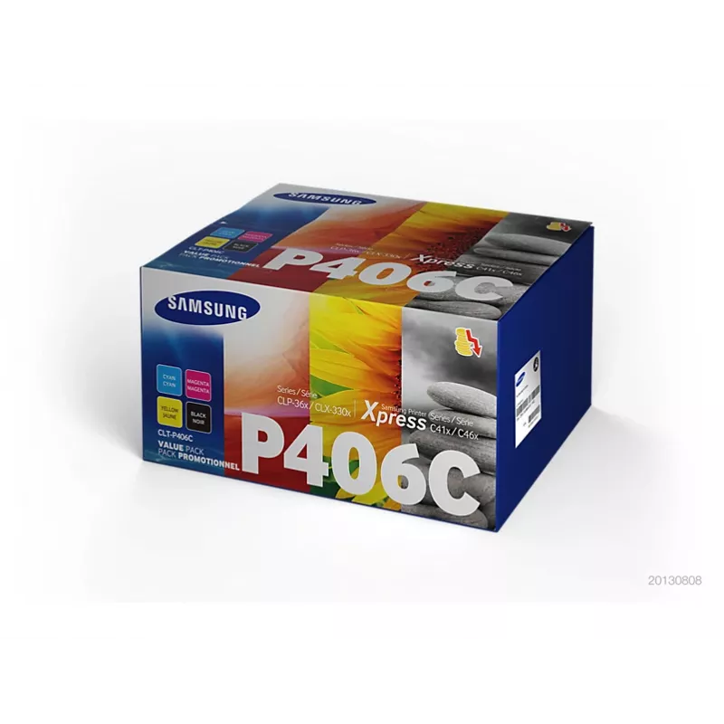 Samsung CLT-P406C oryginalny zestaw tonerów 4 szt. Czarny, Niebieski, Purpurowy, Żółty