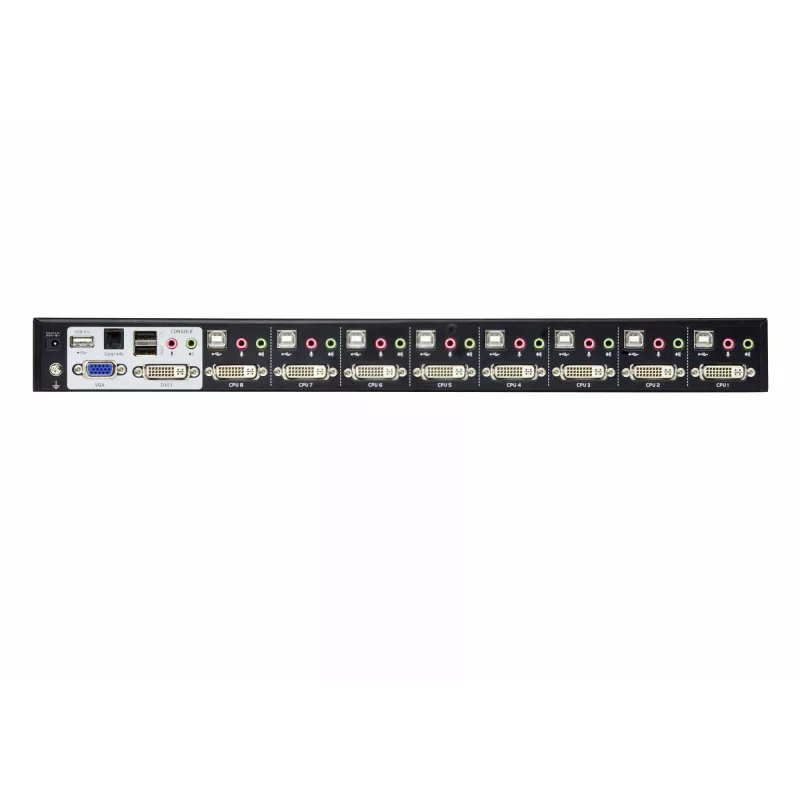 Przełącznik KVM ATEN 8-portowy USB DVI Dual Link z audio