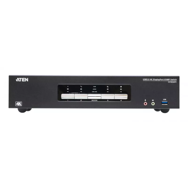Przełącznik KVM ATEN CS1924ATC USB DisplayPort 4K Ultra HD