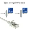 ACT Szary 5 metrów LSZH U/FTP CAT6A data center slimline patch kabel z wtykami RJ45