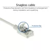 ACT Szary 5 metrów LSZH U/FTP CAT6A data center slimline patch kabel z wtykami RJ45