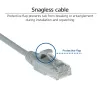 ACT szary 3 metry LSZH U/UTP CAT6 cienki kabel krosowy do centrum danych z bezpiecznymi wtykami RJ45