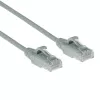 Kabel krosowy ACT szary 0,25 m LSZH U/UTP CAT6 slimline do centrów danych, z wtykami RJ45 bez zaczepów
