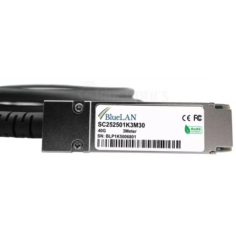 Kabel InfiniBand/światłowodowy BlueOptics DEM-CB300QXS 3 m QSFP Męski/Męski
