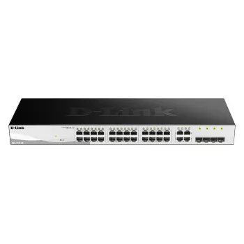D-Link 28-portowy inteligentny zarządzalny przełącznik Gigabit z 4 portami combo