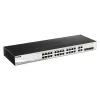 D-Link 28-portowy inteligentny zarządzalny przełącznik Gigabit z 4 portami combo