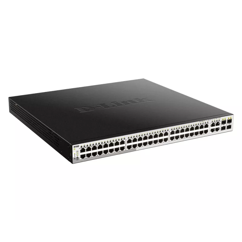 D-Link 52-Portowy PoE Gigabit Smart Managed Switch z 4 portami combo 100/1000Mbps