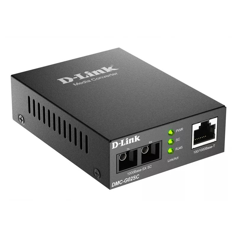 D-Link 100/1000Base-T na 1000Base-SX SC konwerter mediów światłowodowych wielomodowych (550 m)