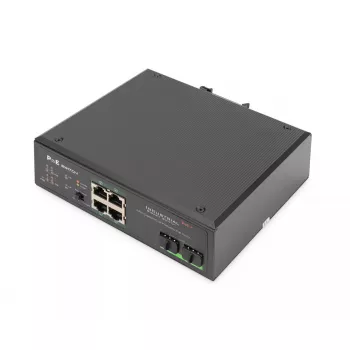 Przełącznik niezarządzalny Digitus DN-651109 4 porty Gigabit Ethernet PoE
