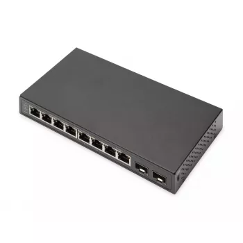 Niezarządzalny przełącznik Digitus 8-portowy Gigabit + 2 Gigabit SFP