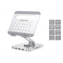 Conceptronic DONN26G, Srebrny, Tablet, Stojak multimedialny, Aluminium, 100 W, MicroSD (TransFlash), SD, SDHC, SDXC