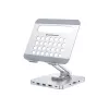 Conceptronic DONN26G, Srebrny, Tablet, Stojak multimedialny, Aluminium, 100 W, MicroSD (TransFlash), SD, SDHC, SDXC