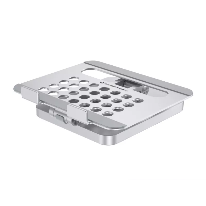 Conceptronic DONN26G, Srebrny, Tablet, Stojak multimedialny, Aluminium, 100 W, MicroSD (TransFlash), SD, SDHC, SDXC