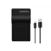 Ładowarka do akumulatora aparatu cyfrowego Duracell, USB, ładowarka wewnętrzna, Olympus BLN-1, czarny, 5 V, 5 V