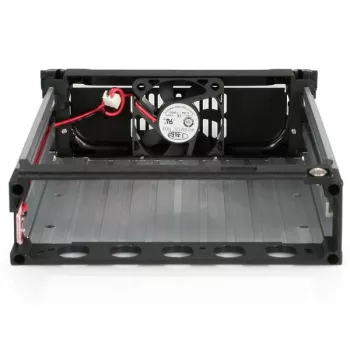 StarTech.com Czarna aluminiowa 5,25 inch niezawodna kieszeń mobilna SATA dla dysku twardego