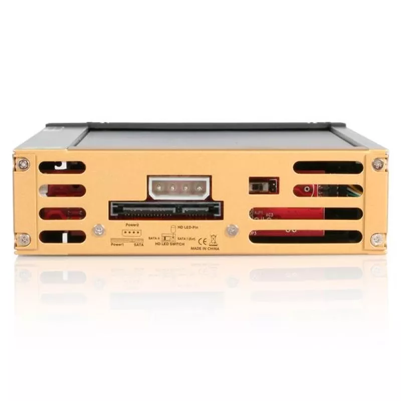 StarTech.com Czarna aluminiowa 5,25 inch niezawodna kieszeń mobilna SATA dla dysku twardego