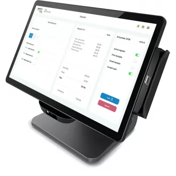 Monitor POS Elo Touch Solutions E849902 15,6 cala (39,6 cm) LED 1920×1080, 8 GB RAM, 128 GB SSD, Intel 3,6 GHz, Czarny
