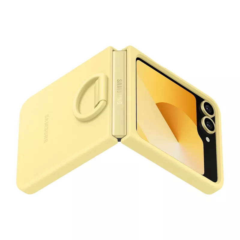 Samsung EF-PF741TYEGWW etui na telefon komórkowy 17 cm (6.7 cala) Pokrowiec Żółty