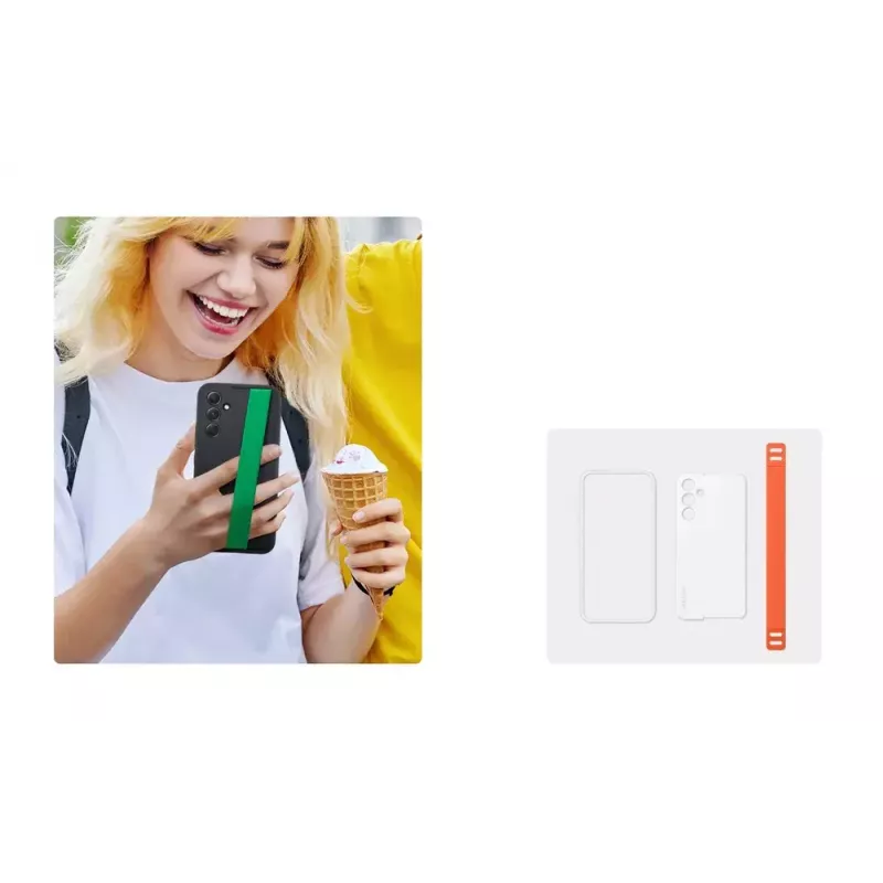 Samsung EF-XA546 etui na telefon komórkowy 16,3 cm (6,4 cala) pokrowiec pomarańczowy, biały