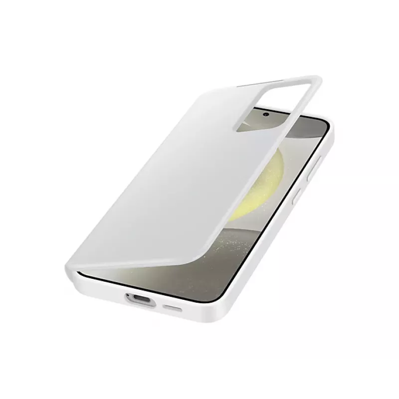 Etui z klapką Samsung Galaxy S24+ białe 6,7 cala 1 kieszeń na kartę