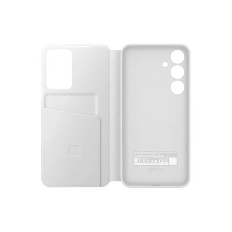 Etui z klapką Samsung Galaxy S24+ białe 6,7 cala 1 kieszeń na kartę