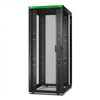 APC Easy Rack, 42U, czarny, z dachem, kółkami, stopkami, 4 wspornikami i podstawą, bez paneli bocznych, 1991 x 800 x 1200 mm (wys. x szer. x gł.)
