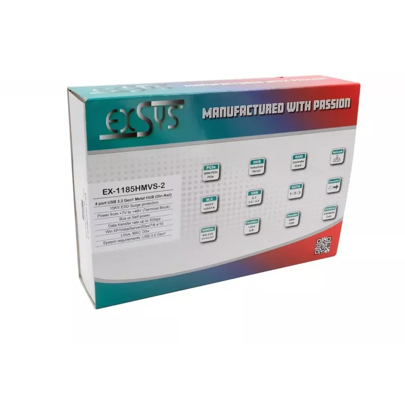 Koncentrator USB EXSYS EX-1185HMVS-2