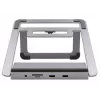Podstawka pod laptop EXSYS EX-1223HM Srebrna USB 3.2 Gen 1 100W
