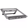 Podstawka pod laptop EXSYS EX-1223HM Srebrna USB 3.2 Gen 1 100W
