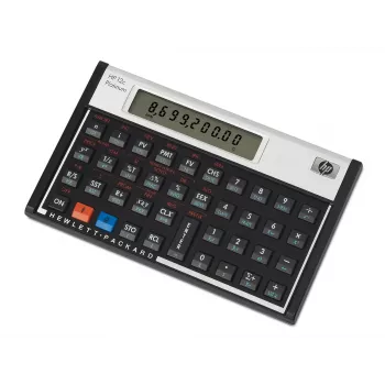 Kalkulator HP 12c, biurkowy, finansowy, aluminium, czarny