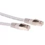 Szary patchcord ACT LSZH SFTP CAT6 10 m ze złączami RJ45