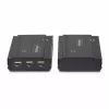Przedłużacz KVM StarTech.com DisplayPort przez światłowód, 4K 60Hz, zestaw przedłużacza konsoli, do 300 m (wielomodowy) z preinstalowanymi modułami SFP+, 3x USB HID