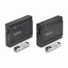 Przedłużacz KVM StarTech.com DisplayPort przez światłowód, 4K 60Hz, zestaw przedłużacza konsoli, do 300 m (wielomodowy) z preinstalowanymi modułami SFP+, 3x USB HID
