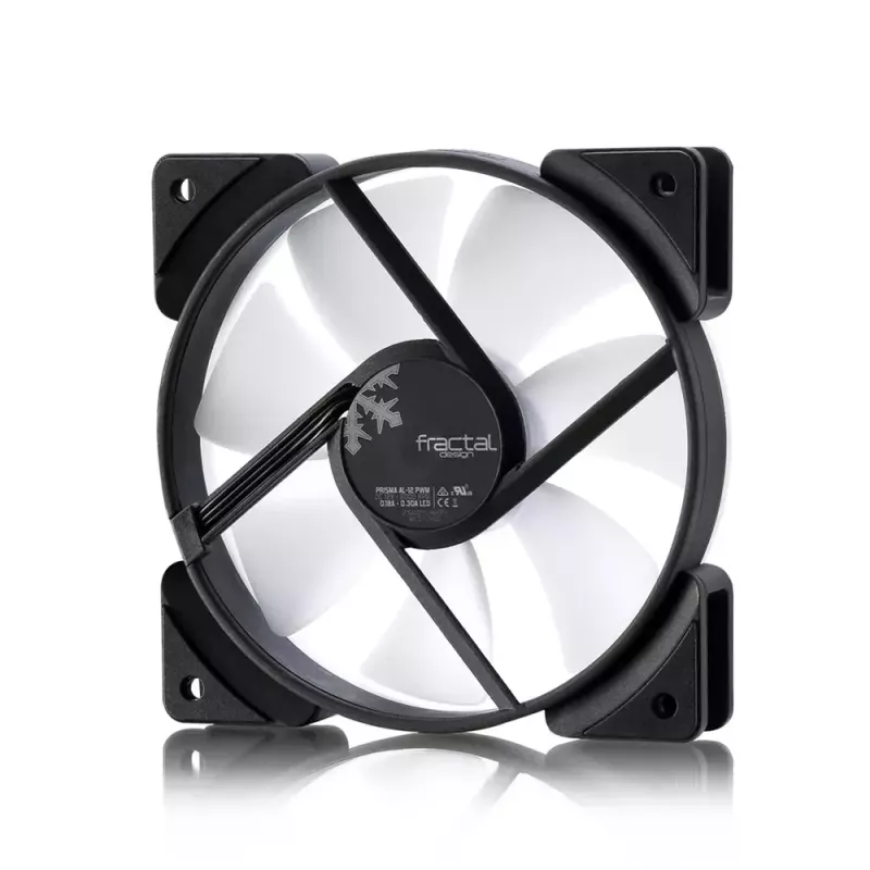 Wentylator Fractal Design Prisma AL-12 12 cm Czarny Biały