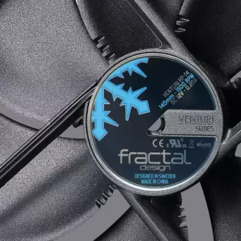 Wentylator do obudowy komputera 14 cm Fractal Design Venturi HF-14 — 140 mm, 1200 obr./min, 118,2 cfm, FDB, 12 V, grubość 25 mm