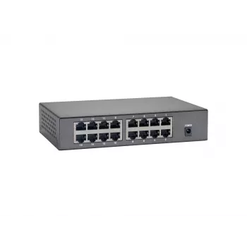 LevelOne 16-portowy przełącznik Fast Ethernet PoE, 90 W, Fast Ethernet (10/100), Full duplex, Power over Ethernet (PoE), Możliwość montażu na ścianie
