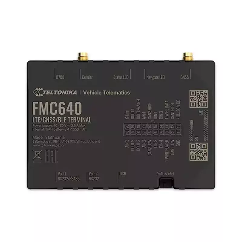 Lokalizator GPS Teltonika FMC640 Samochodowy Czarny