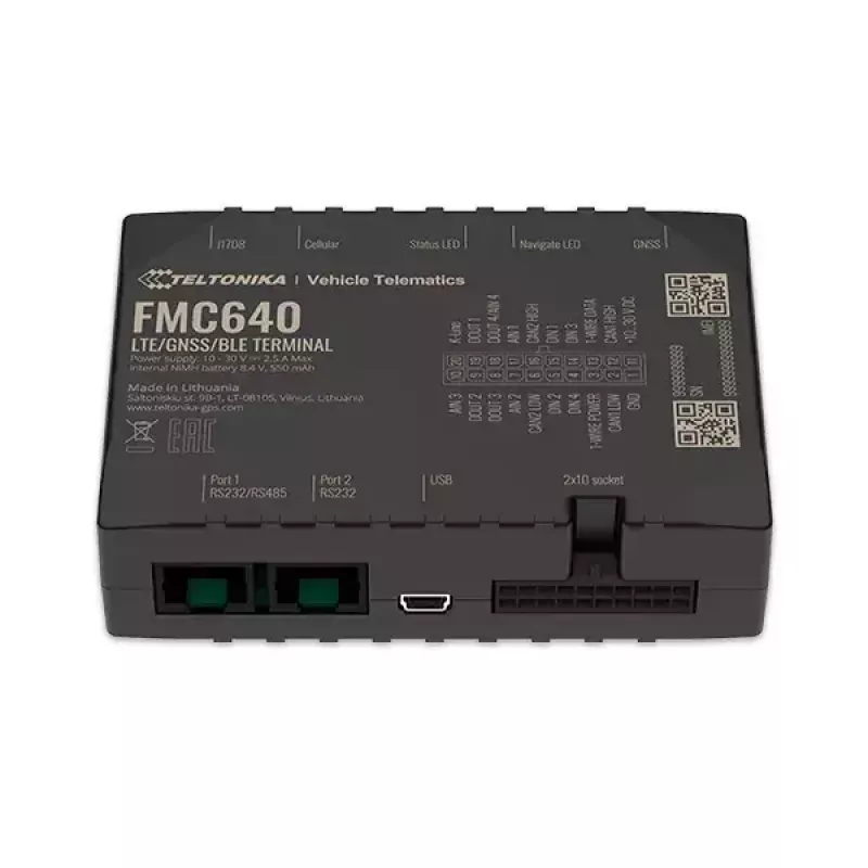 Lokalizator GPS Teltonika FMC640 Samochodowy Czarny