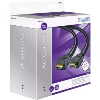 Kabel HDMI Schwaiger HDM150 013 15m Typ A Czarny Złoty