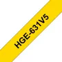 Taśma do drukarek etykiet Brother HGE-631V5 — czarna, do PT-9500PC PT-9700PC PT-9800PCN RL-700S