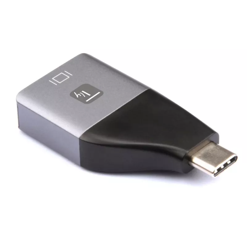 Techly IADAP USBC-DP4K Adapter graficzny USB 3840 x 2160 pikseli Czarny, Srebrny