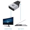 Techly IADAP USBC-DP4K Adapter graficzny USB 3840 x 2160 pikseli Czarny, Srebrny