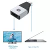 Techly IADAP USBC-HDMI4K Adapter graficzny USB 4096 x 2160 pikseli Czarny, Srebrny
