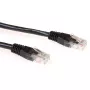 ACT Czarny 2-metrowy kabel krosowy U/UTP CAT6 ze złączami RJ45