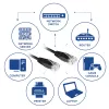 ACT czarny patchcord U/UTP CAT6 5 metrów ze złączami RJ45