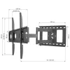 Techly ICA-PLB 148L Uchwyt/Stojak do telewizora 165,1 cm (65 cali) Czarny