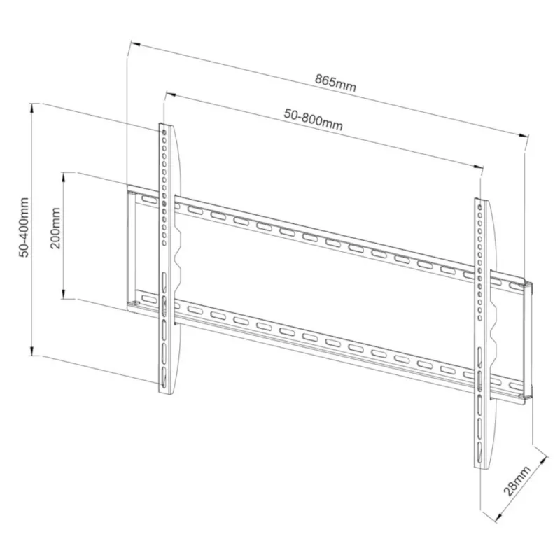 Uchwyt/stoisk TV Techly ICA-PLB 162XL 2.03 m (80 cali) Czarny